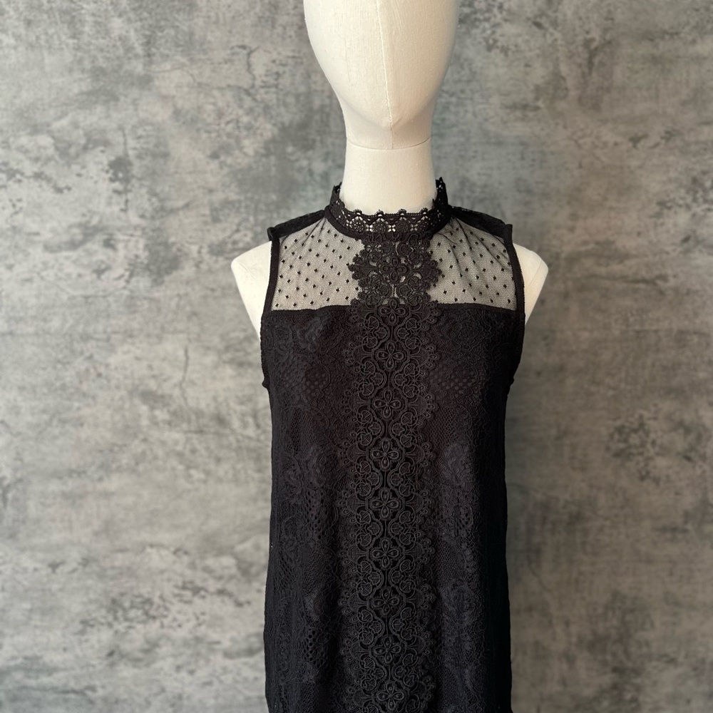 Cable & Gauge Black Lace Blouse
